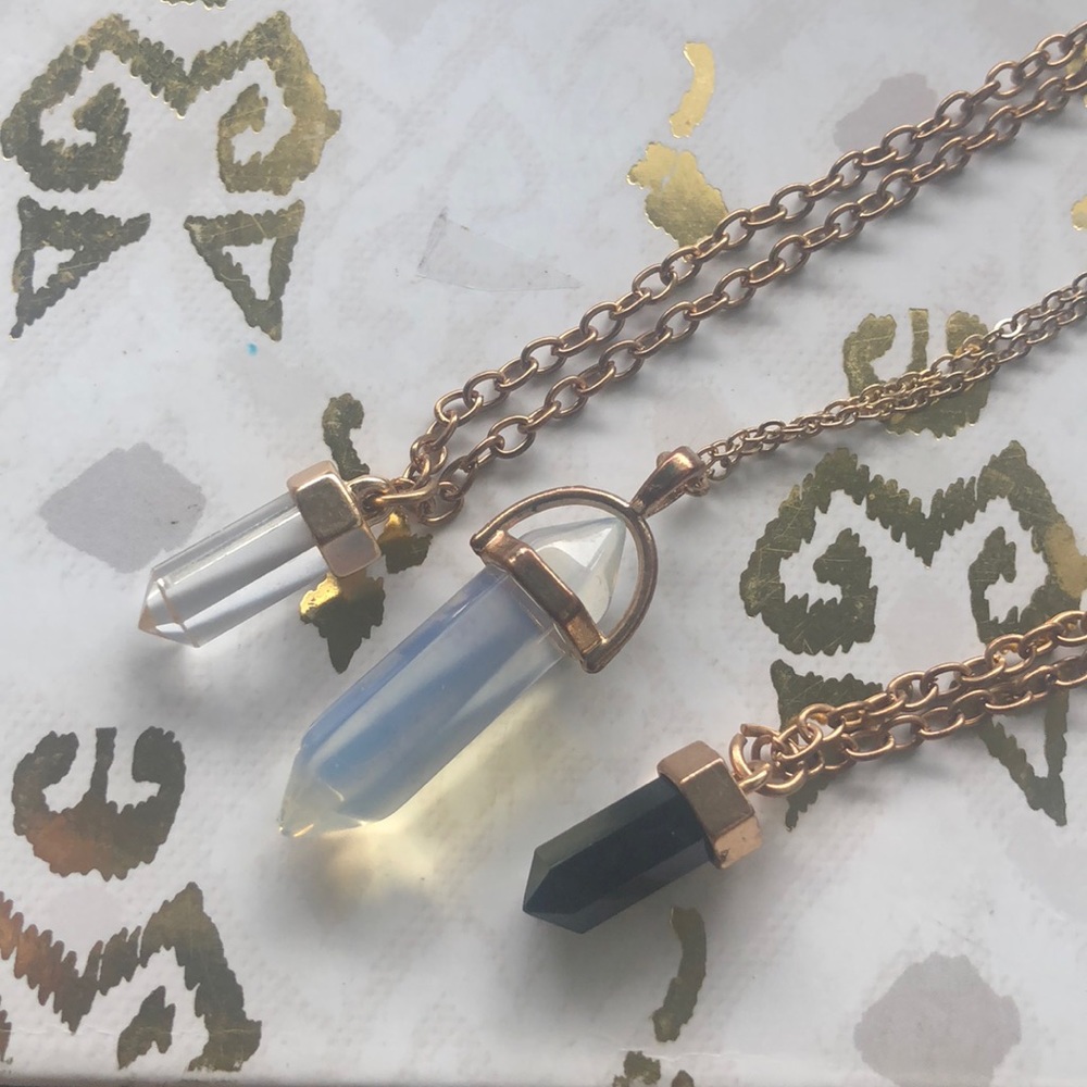 Healing stone necklace
